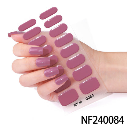 Glänzende Finish Gel-Nagel-Wickel