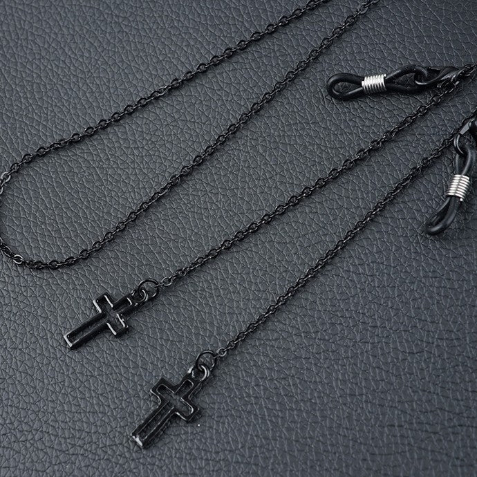 Brillen Kette mit Kreuz Anhängern Brehn