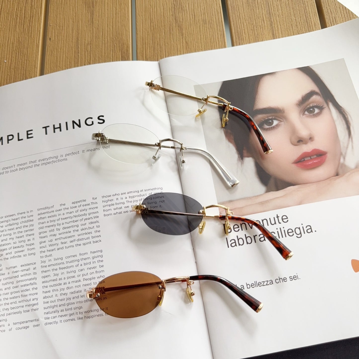 Moderne Runde Rahmen Brille Brehn