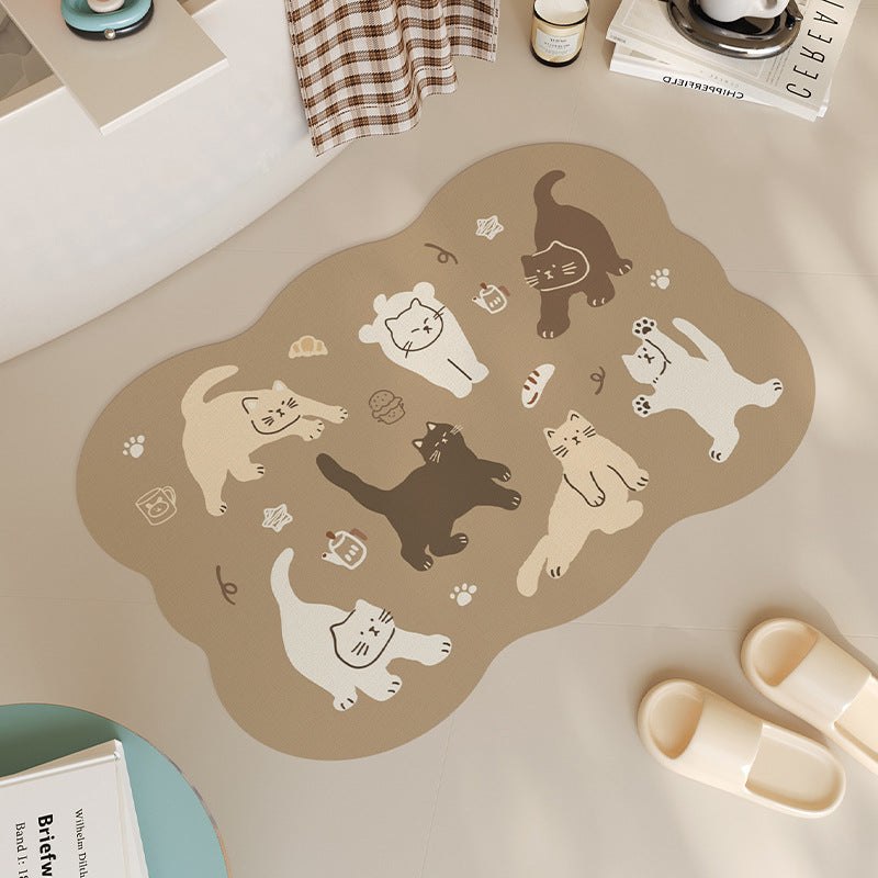 Süßes Katzen-Themen-Badewanne
