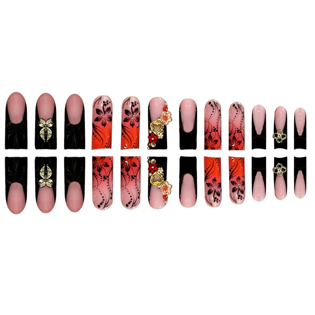 Premium Dekorative 3D Nagelkunst Designs Brehn