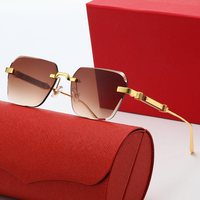 Damen modische Sonnenbrille mit stylischem quadratischen Rahmen Brehn