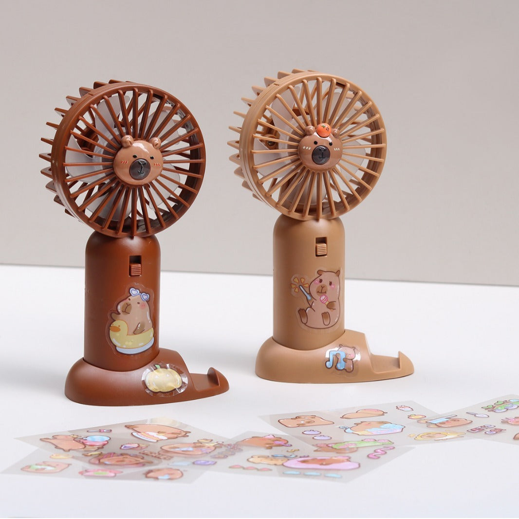 Unisex Tragbarer Mini-Lüfter im niedlichen Bären-Design Brehn