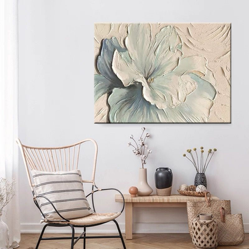 3D Florales Relief Wandkunst