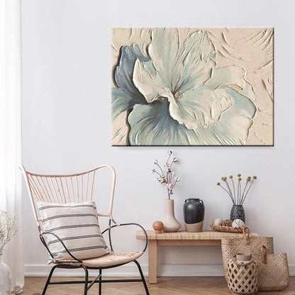 3D Florales Relief Wandkunst