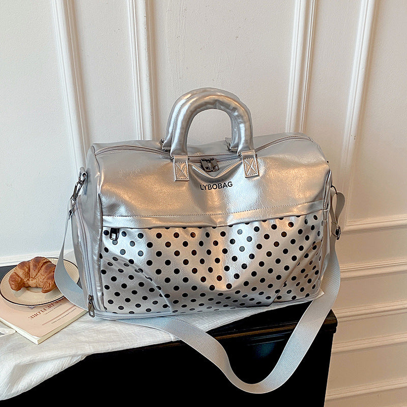 Stylische gepunktete Reis-Duffel-Tasche Brehn