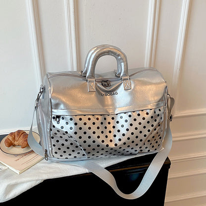 Stylische gepunktete Reis-Duffel-Tasche Brehn