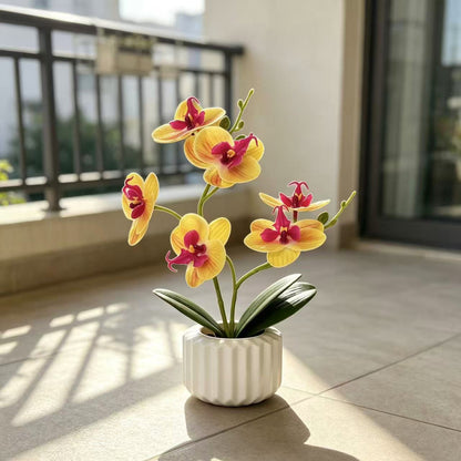 Lebensechte Orchidee Dekorativer Tischmittelpunkt