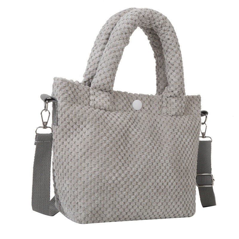 Stylische weiche Stoffhandtasche