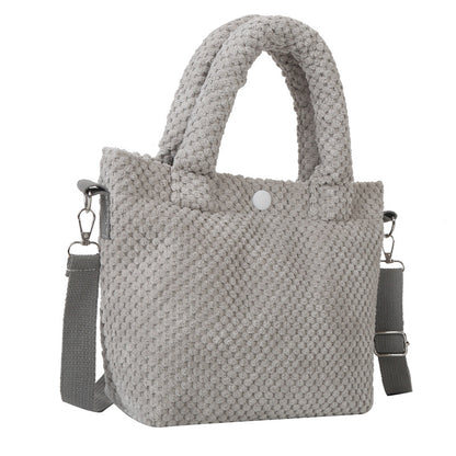 Stylische weiche Stoffhandtasche