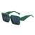 Damen Geometrische Sonnenbrille mit breitem Rahmen Brehn