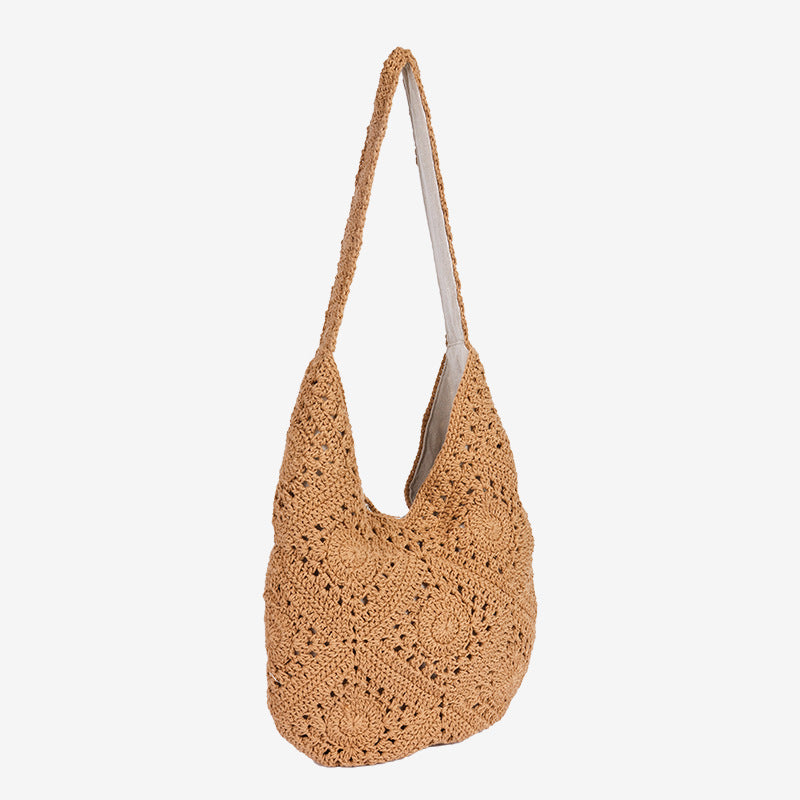 Damen Handgefertigte Makramee-Shopper-Tasche Brehn