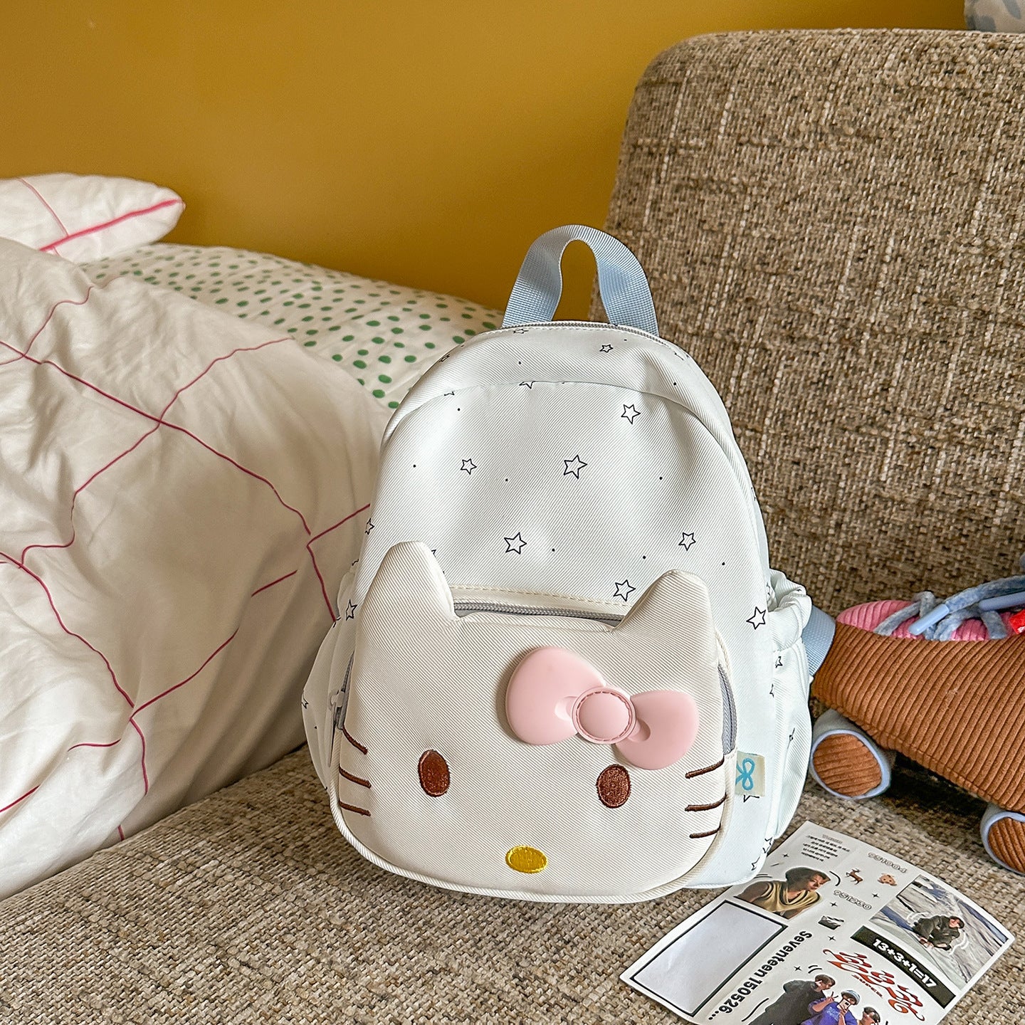 Kinder adorabeler Katzen-Thema Mini Schulrucksack