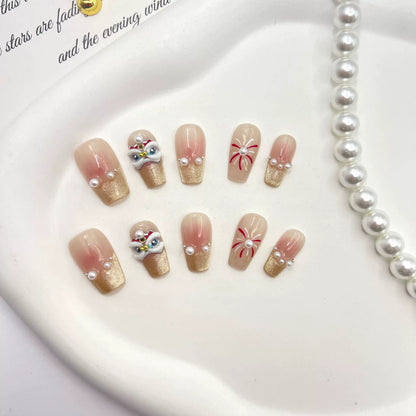 Dekoratives Press-On Nagelkunst-Set