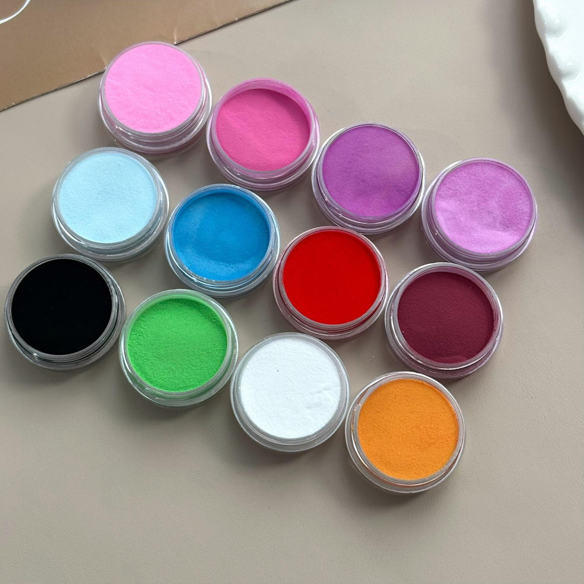 Nagelkunst-Pulver-Pigment-Set
