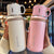 Damen Isolierte Trinkflasche mit ergonomischem Griff und auslaufsicherem Deckelsystem Brehn