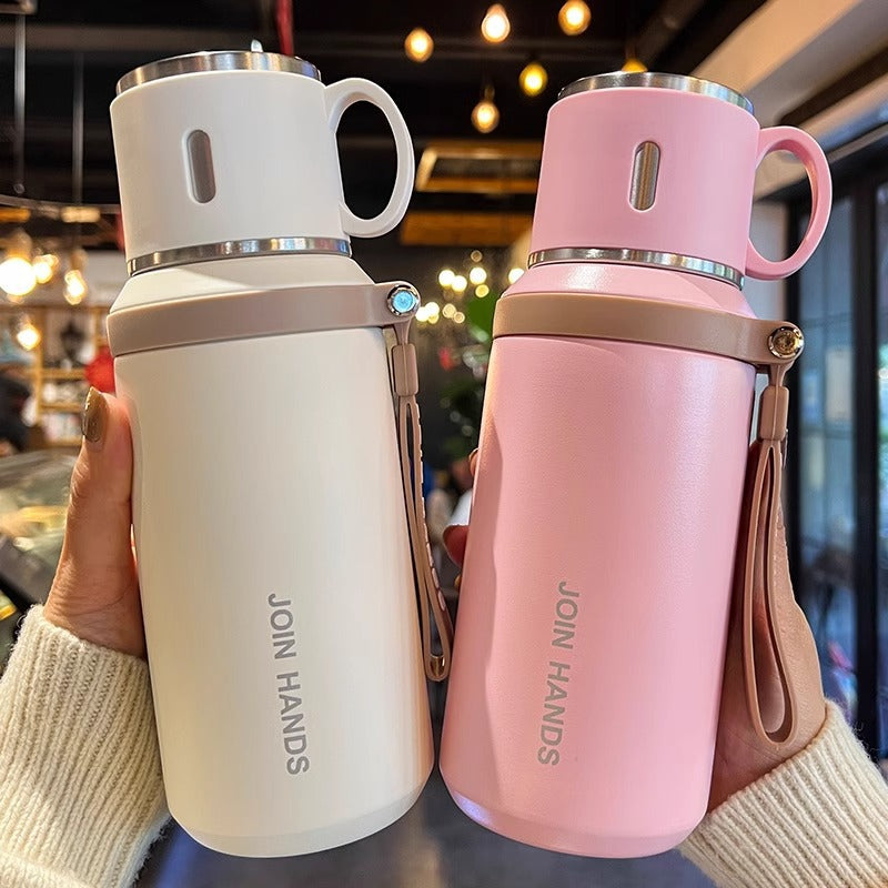 Damen Isolierte Trinkflasche mit praktischem Auslaufschutz Brehn