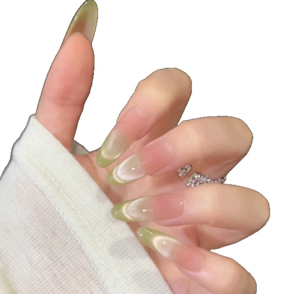 Ombre Mandel-förmige Press-On Nagelset Brehn