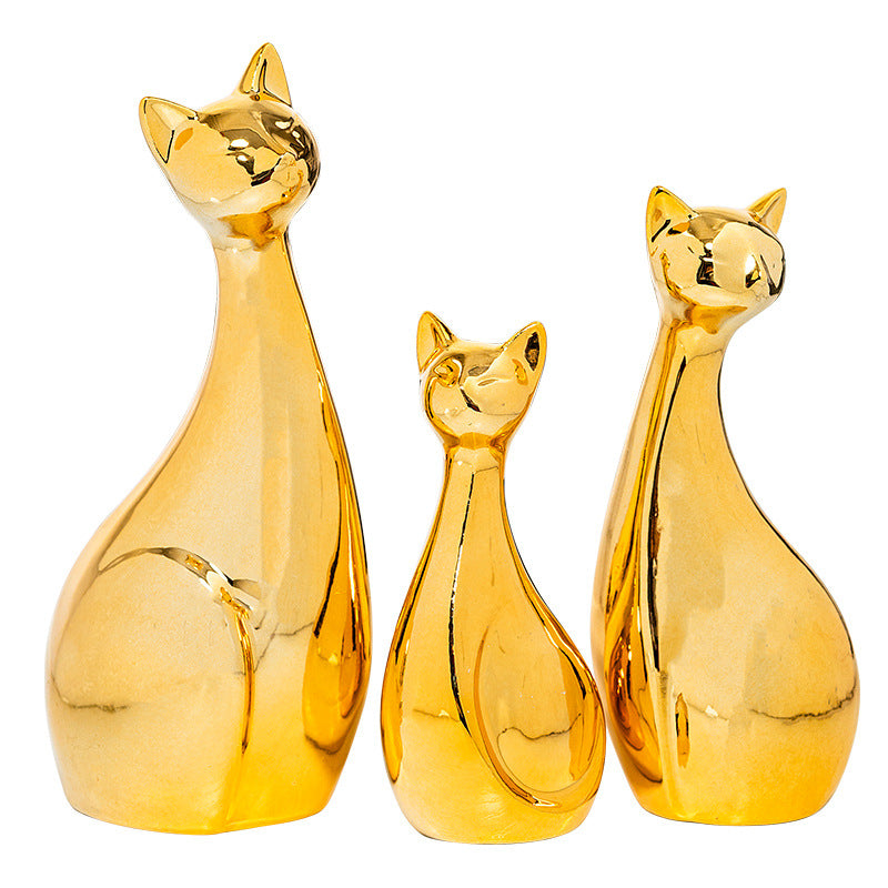 Dekorative Keramik Katze Brehn