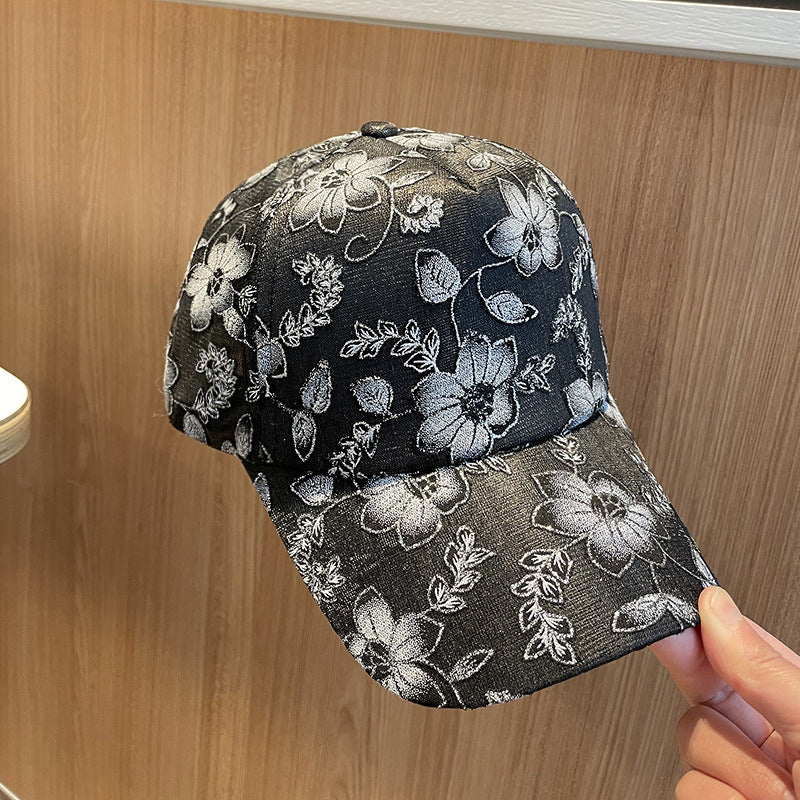 Damen Floral Gestickte Baseballmütze Brehn