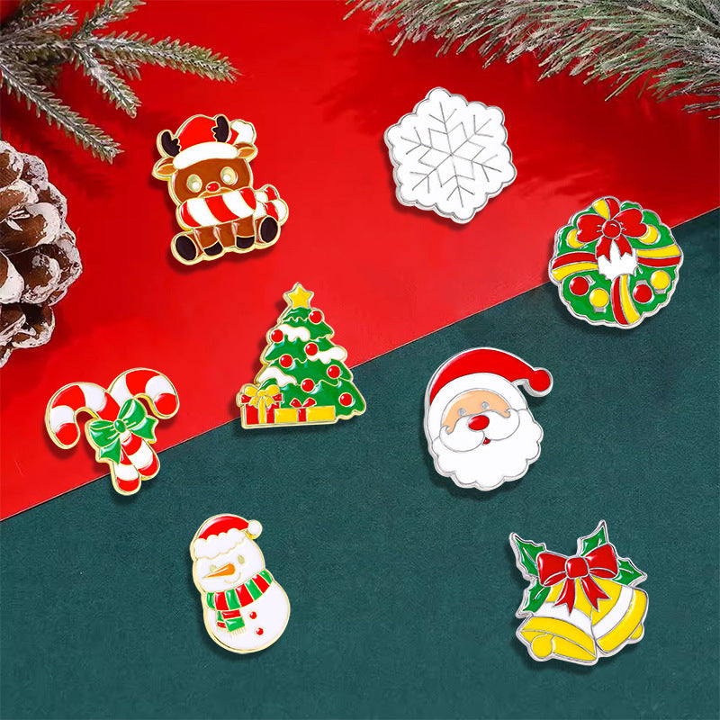 Dekorativer Emaille-Weihnachtsbaum-Anstecker Brehn