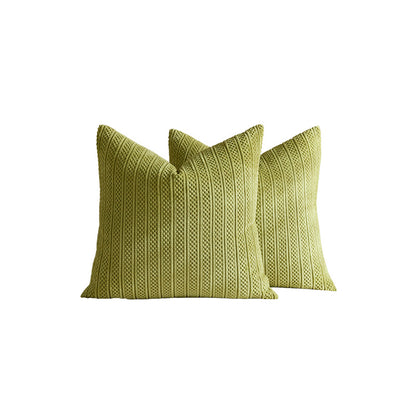 Chunky Ribbed Strick Quadrat Kissenbezüge Set