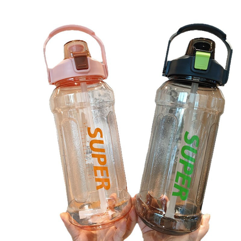 Damen praktische Trinkflasche mit großem Fassungsvermögen und auslaufsicherem Deckel Brehn