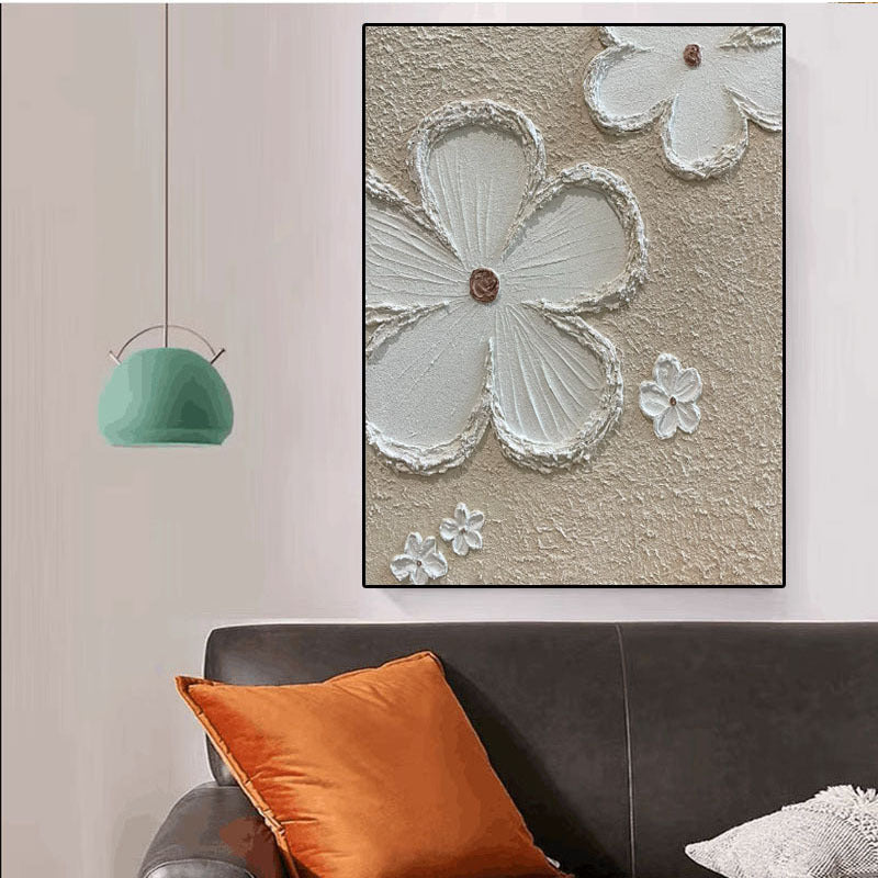 Florale Relief Wanddekoration