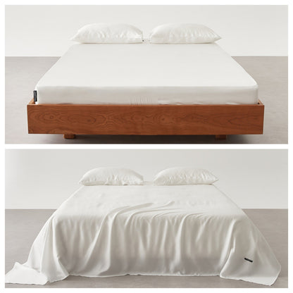 Premium Satin Bettlaken Set