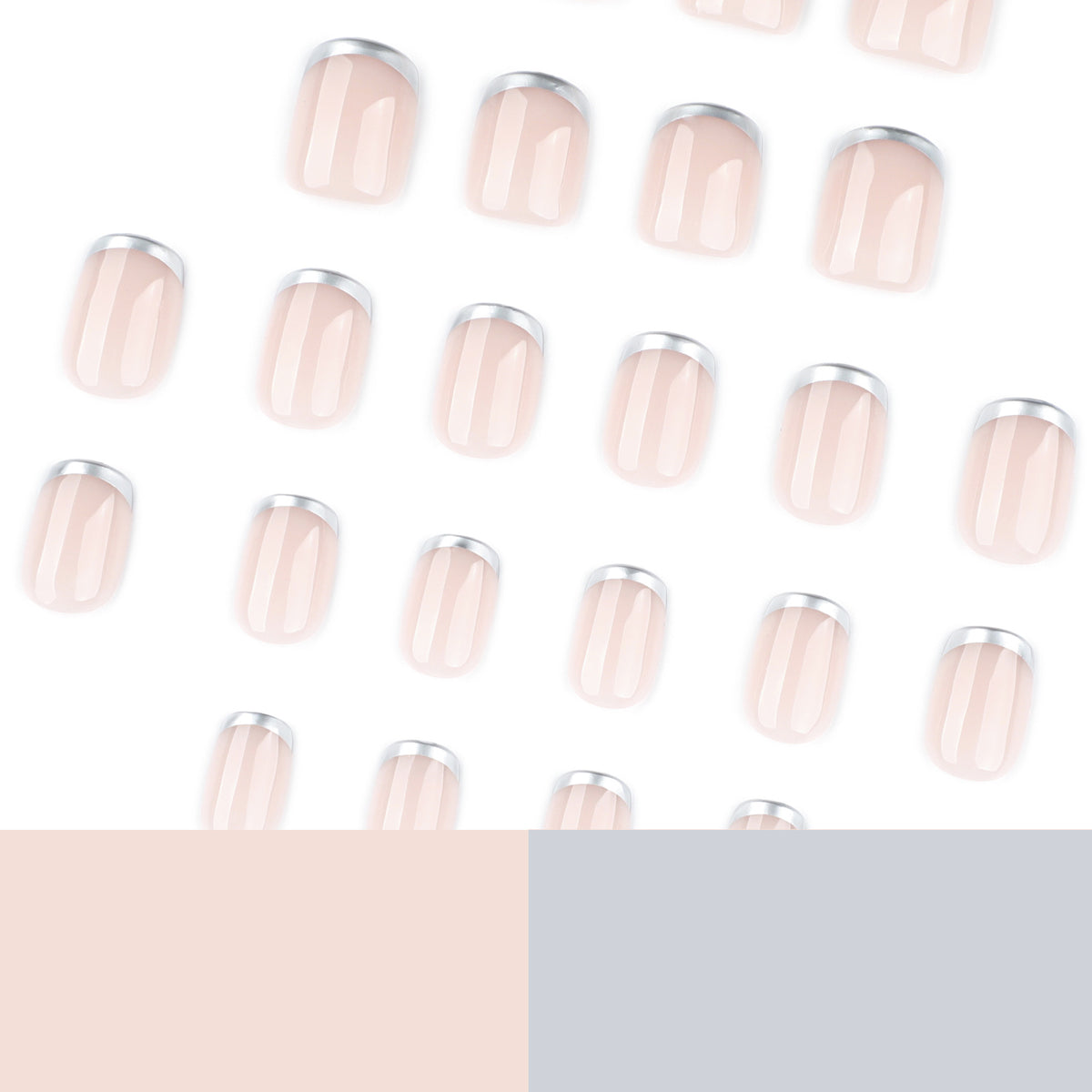 Elegante French-Tip Nagelkunst Brehn