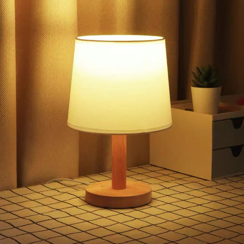 Minimalistische Holz Tischlampe