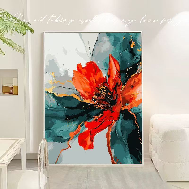 Blumen Abstrakt Leinwand Kunst Brehn