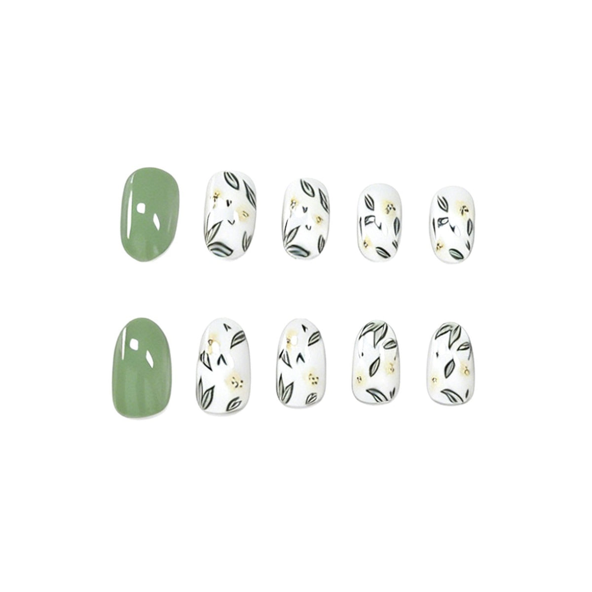 Florale Designs Nagelkunst Set Brehn