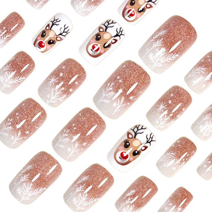 Festlich Thema Press-On Nagelkunst Brehn