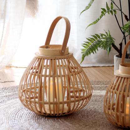 Natürliche Rattan Laterne Brehn