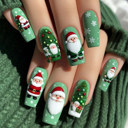 Themen Weihnachts 3D Nagelkunst Brehn