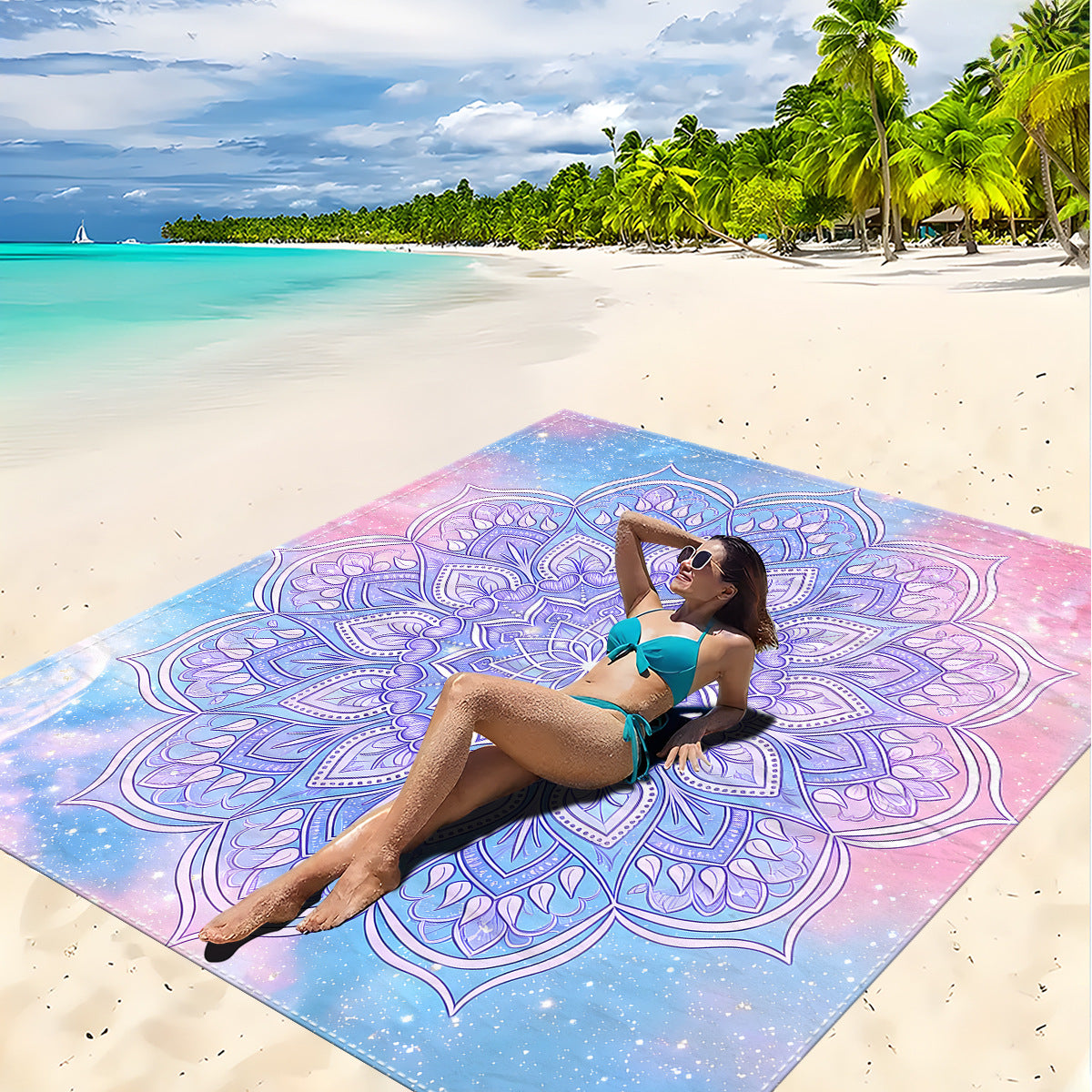 Mandala Design Strandmatte Brehn