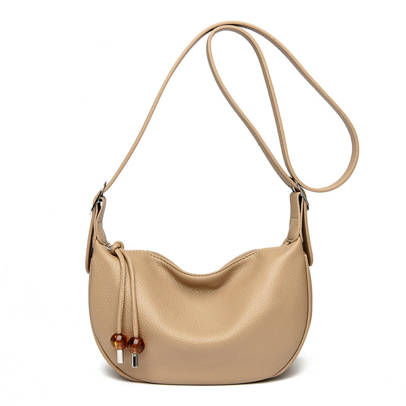 Lässige strukturierte Leder-Slingtasche Brehn