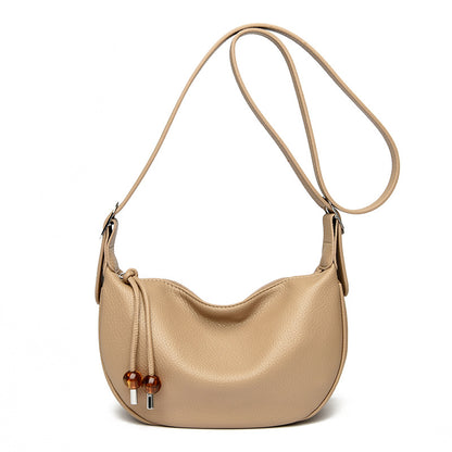 Lässige strukturierte Leder-Slingtasche Brehn