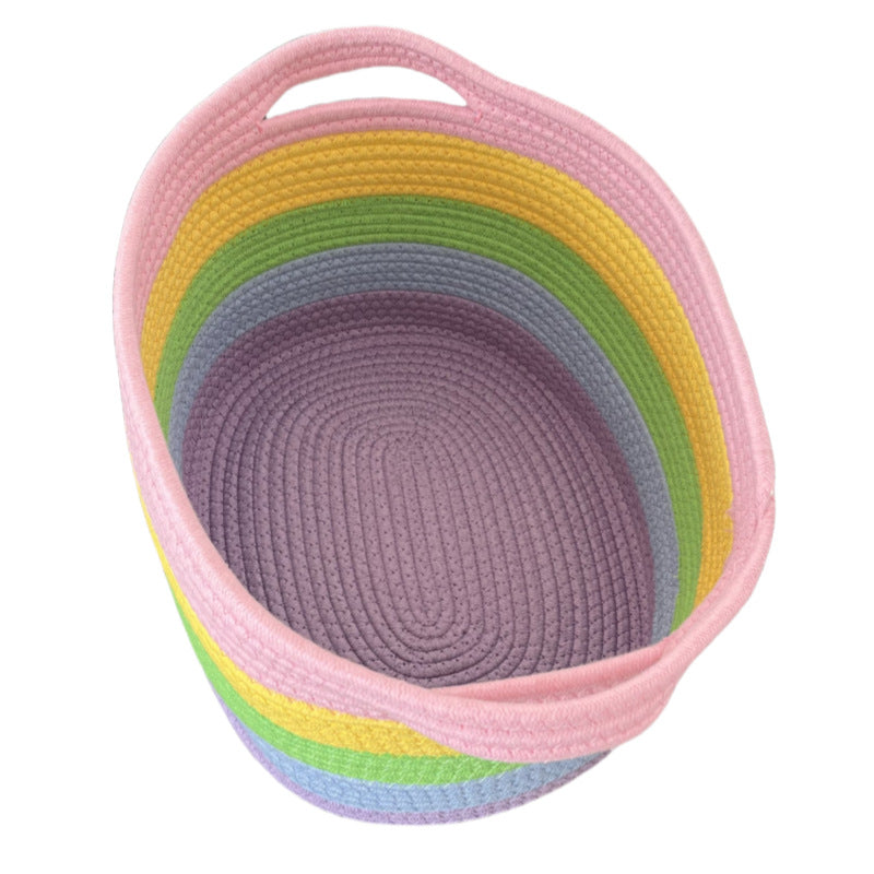 Damen Aufbewahrungskorb mit bunten Streifen Brehn