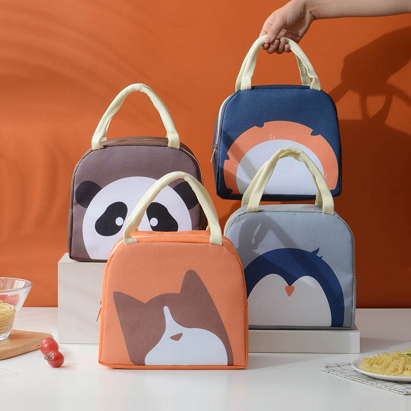 Spaßiger Pinguin-Themen Isolierte Lunchbox
