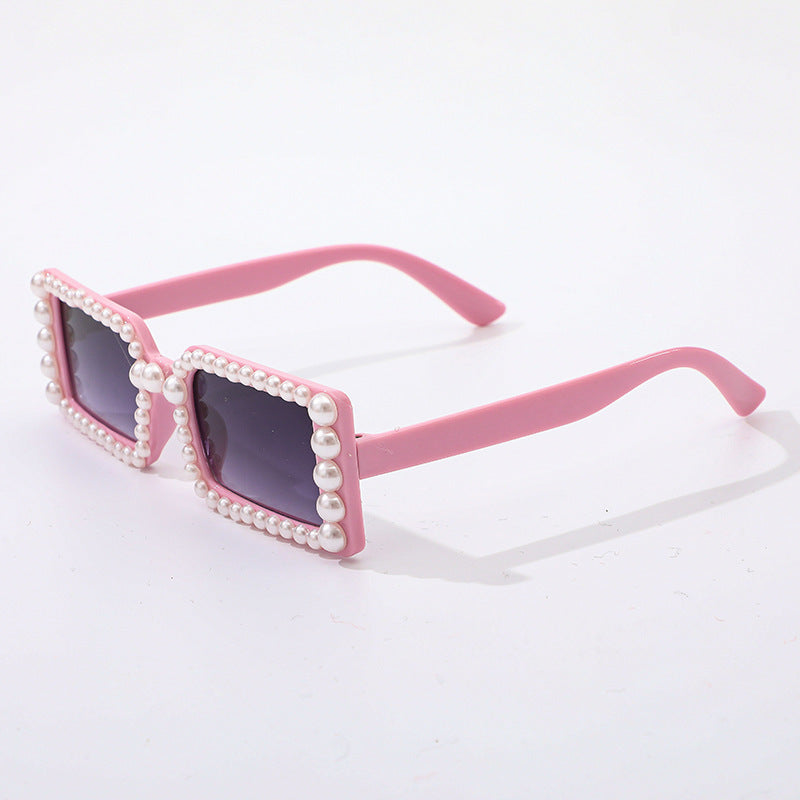 Perlenverzierte Retro-Sonnenbrille Brehn