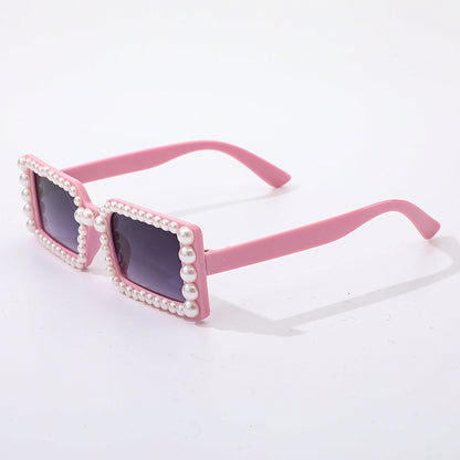 Perlenverzierte Retro-Sonnenbrille Brehn