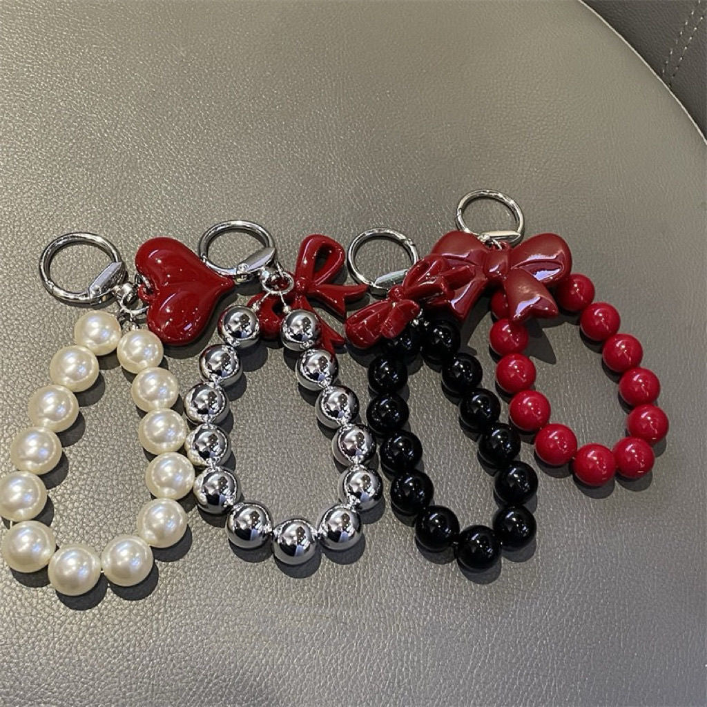 Eleganter Perlen Charm Schlüsselanhänger Brehn