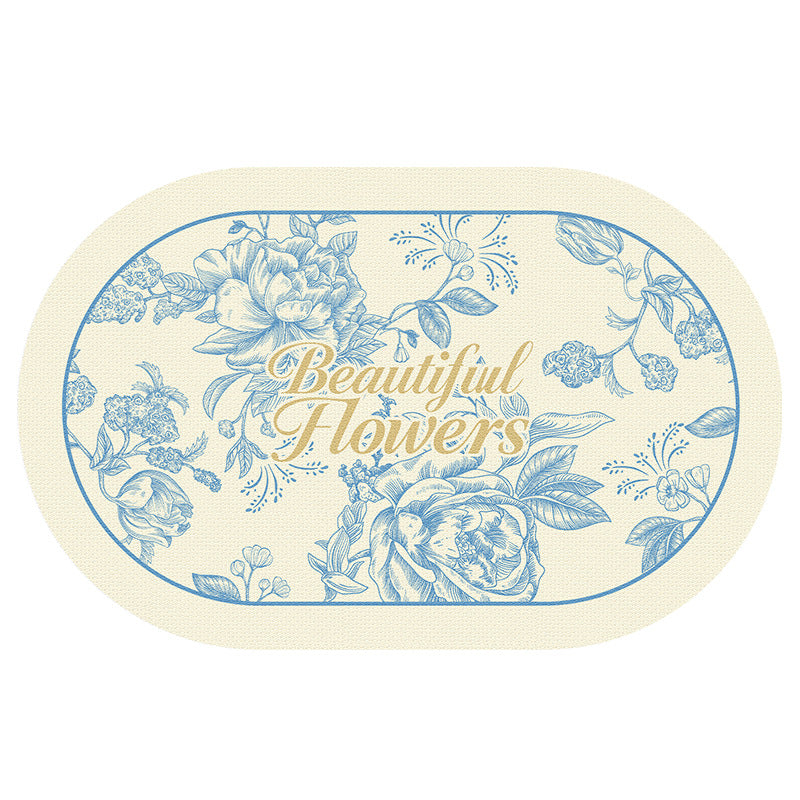 Florales Mosaik Badezimmermatte Brehn