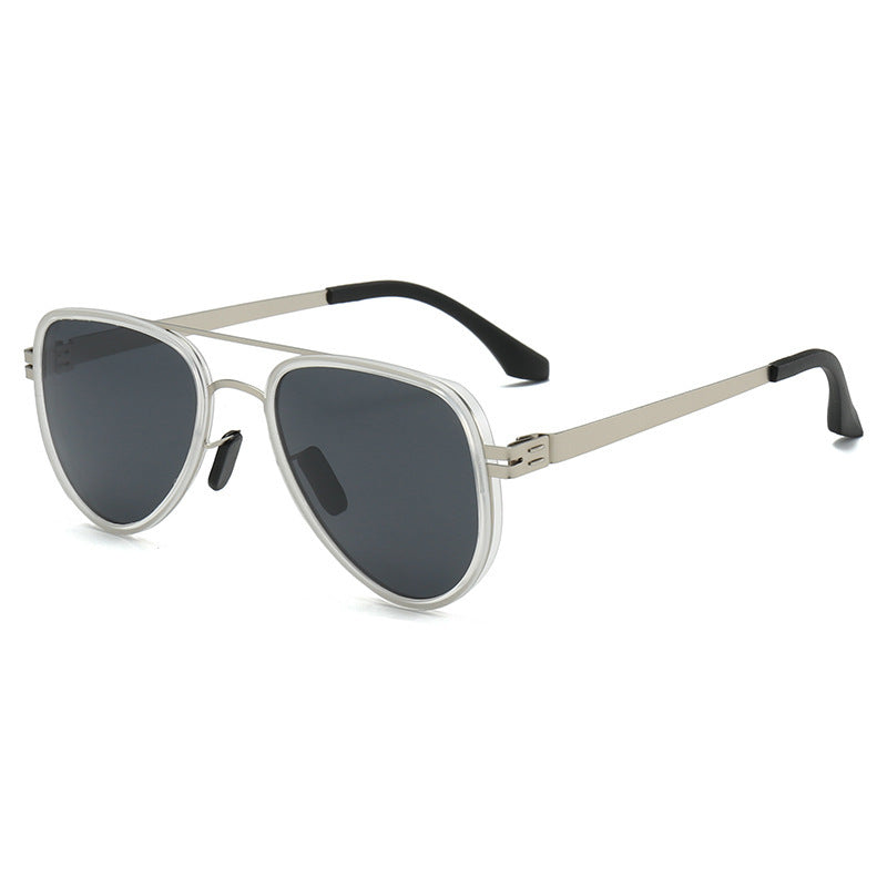 Damen Aviator-Sonnenbrille mit robustem Metallrahmen und polarisierenden Gläsern Brehn