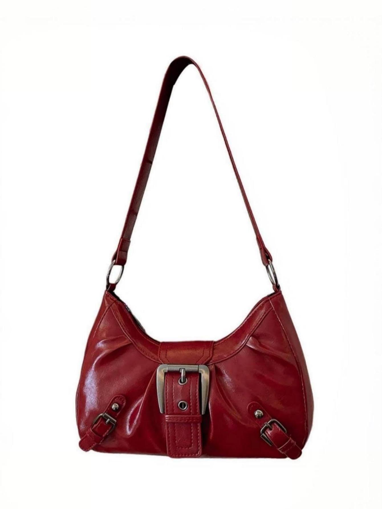 Schultertasche mit Trendigem Design und Dekorativem Schnallenverschluss Brehn