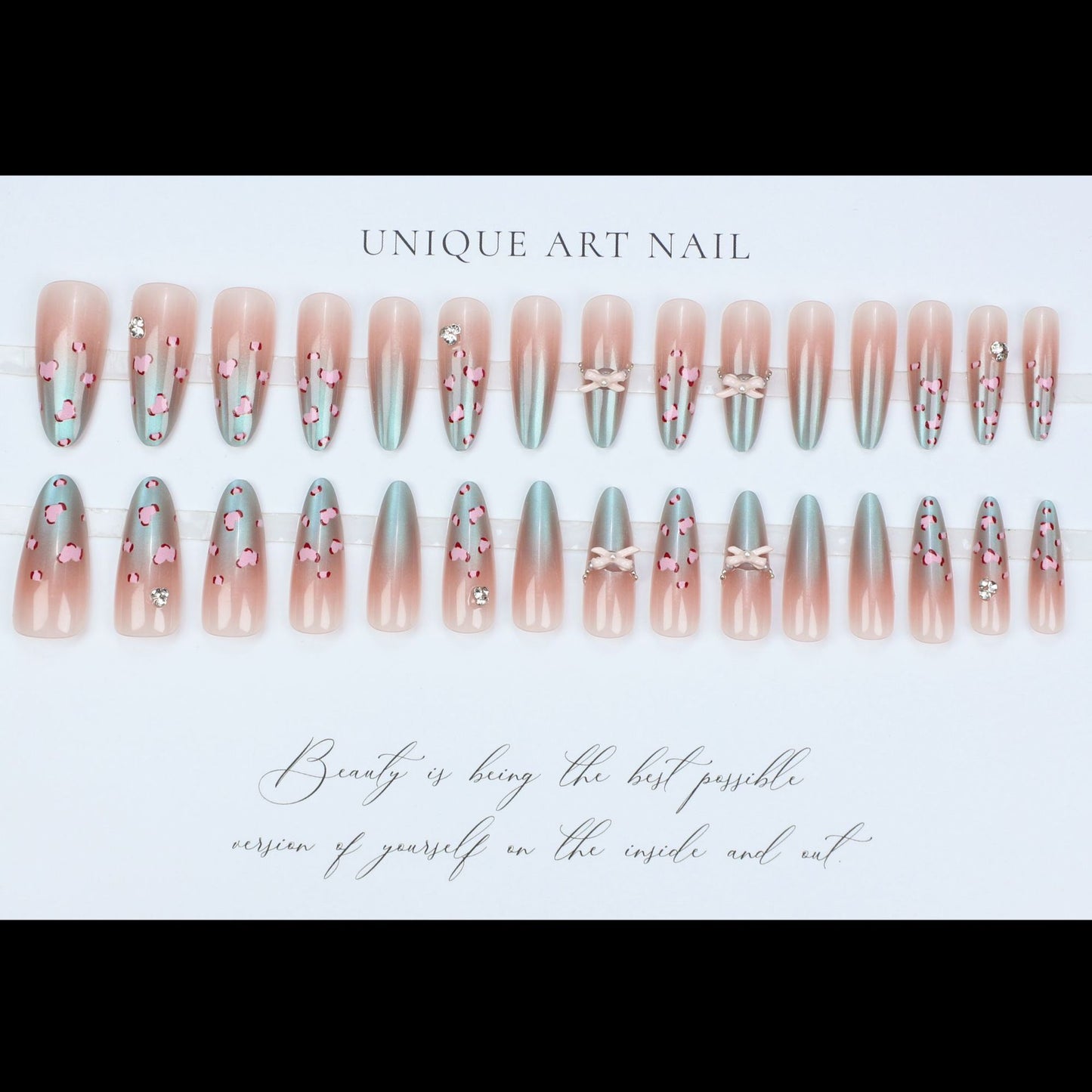 Künstlerische dekorative Press-On-Nagelspitzen Brehn
