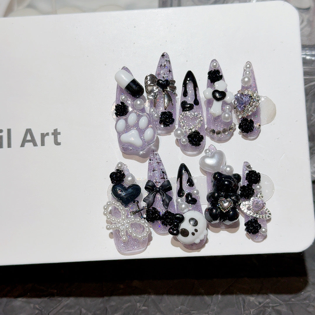 Dekoratives 3D Thema Nagelkunst Set