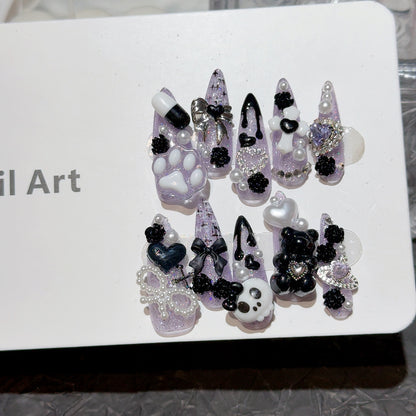 Dekoratives 3D Thema Nagelkunst Set